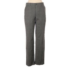 BARNEYS NEW YORK Co-op Women  Wool Dress Pants Size 32 Italy, Pockets, Plaid